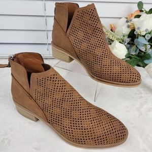 Madden NYC Perforated Ankle Boots